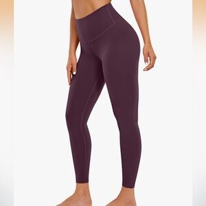 CRZ YOGA Women's Deep Purple Leggings